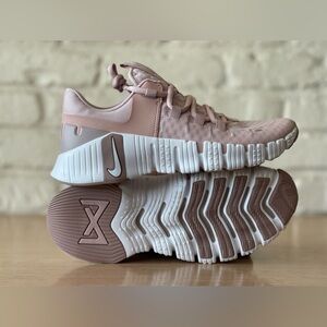 Nike Free Metcon 5 Pink Oxford White Women Sizes Gym Training Shoes DV3950-600